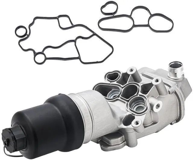 Main image of 06F115397H Upgrade Aluminium Oil Filter Housing for 06-13 VW Jetta GTI Eos Golf Passat Audi A4 A3 TT TTS 2.0L Replace# 06F115397J 06F115397K