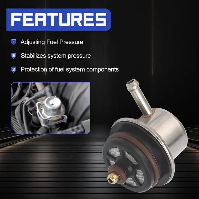 Alt view image 3 of 7 - 19236428 Fuel Pressure Regulator with Clip + Snap Ring 3.8BAR For Chevy Silverado Avalanche Suburban Express Tahoe Impala/GMC Sierra Yukon/Cadillac Escalade/Buick Rainier & More Replace# 217-3299
