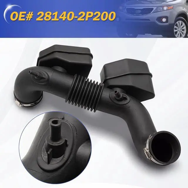 Alt view image 6 of 6 - Air Cleaner Intake Hose Tube for 2010-2012 Hyundai Santa Fe 2.4L 2011-2013 Kia Sorento 2.4L 28140-2P200