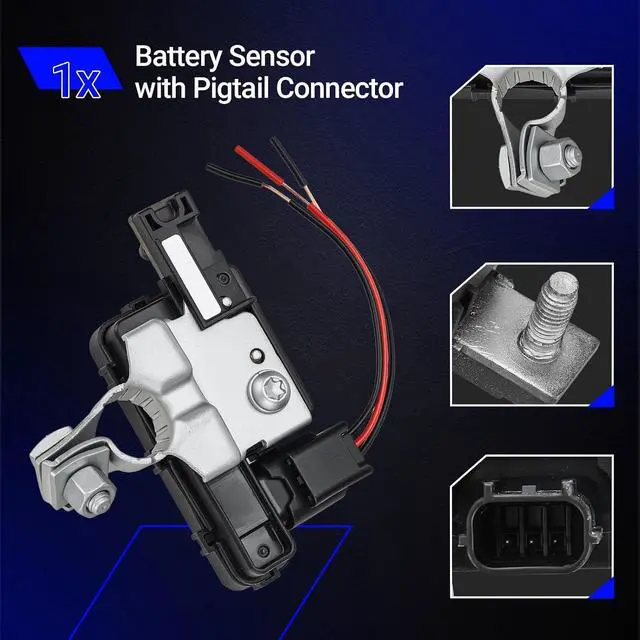 Alt view image 6 of 7 - 38920-T2A-A04 Car Battery Sensor Battery Terminal with Pigtail Connector for 2013-2017 Honda Accord / 2014-2020 RLX Replaces# 38920T2AA04, 38920-T2A-A02, 38920-T2A-A03, 38920-TY2-A01