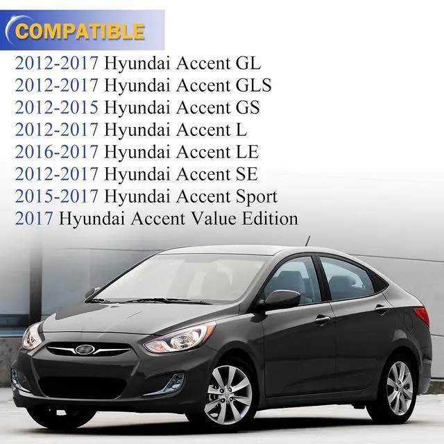 Alt view image 2 of 6 - 826511R000 826611R000 Front Rear Left Right Exterior Door Handle for Hyundai Accent 2012-2017