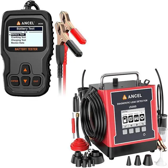 Main image of L5000 Automotive Smoke Machine Leak Detector BT310 12V 24V Car Battery Tester