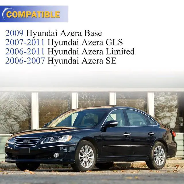 Alt view image 2 of 6 - 4PCS Exterior Outside Door Handles Front & Rear Left&Right Driver&Passenger Side for 2006-2011 Hyundai Azera 826513L000