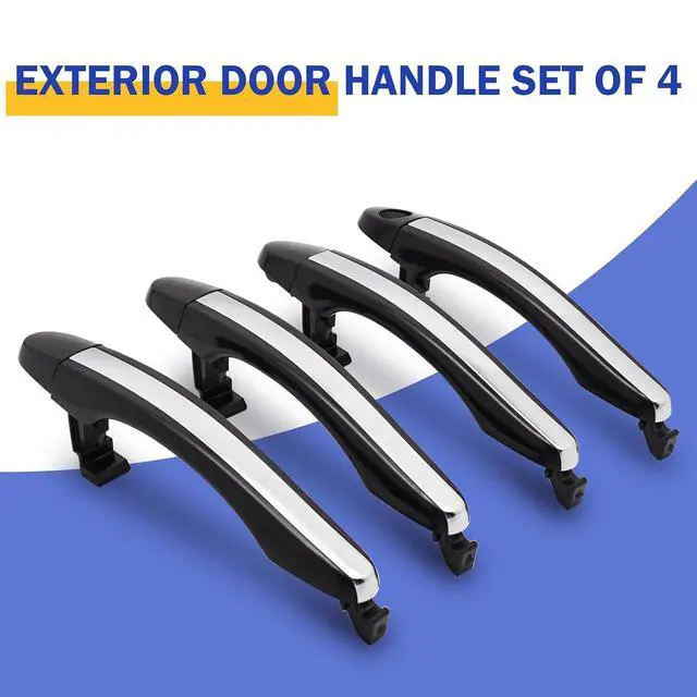 Alt view image 4 of 6 - 4PCS Exterior Outside Door Handles Front & Rear Left&Right Driver&Passenger Side for 2006-2011 Hyundai Azera 826513L000