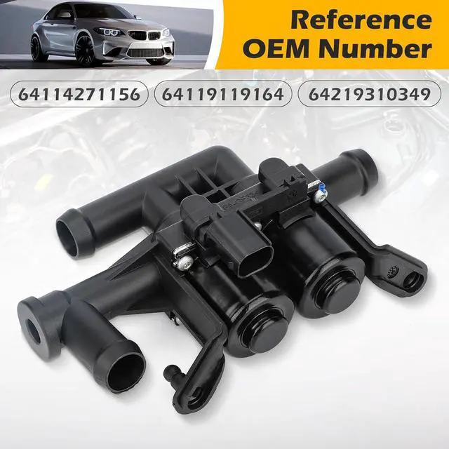Alt view image 6 of 7 - 64219310349 Heater Control Valve - Water Control Valve for BMW F01 F02 F10 F11 F12 520i 523i 528i 535i 550i 640i 650i 740i 740Li 750i 750Li 760Li Alpina B6 B7 M5 M6 Replaces# 64114271156, 64119119164
