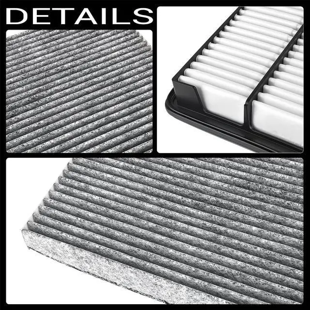 Alt view image 7 of 7 - CA12061 CF10134 Engine & Cabin Air Filter for 2016-2020 Acura MDX 3.5L 3.0L, 2019-2024 Honda Passport, 2016-2022 Pilot, 2006-2014 2017-2025 Ridgeline 3.5L Replace# 80292-SDA-A01 17220-5J6-A10