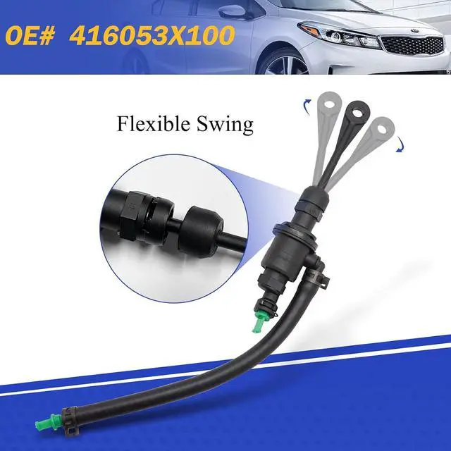 Alt view image 6 of 6 - Clutch Master Cylinder for Hyundai Elantra Sedan/Coupe/GT/Veloster Kia Forte Sedan/Forte Koup/Forte 5 416053X100