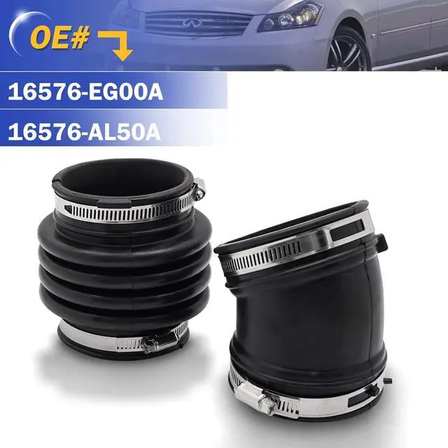 Alt view image 6 of 6 - Air Cleaner Intake Hose Tube Intake Boot for 2006-2008 Infiniti M35 3.5L, 2003-2006 Infiniti G35 3.5L Replaces# 16576-EG00A 16576-AL50A
