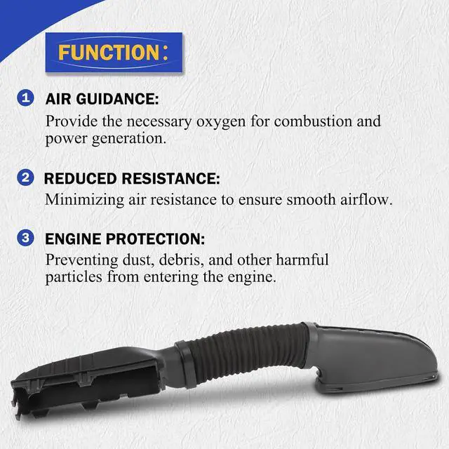 Alt view image 3 of 7 - 2700900382 Air Cleaner Intake Inlet Duct Hose for Mercedes-Benz 2014-2018 CLA250/2015-2018 GLA250/2015-2018 GLA45 AMG Replaces# 2700900282, 2700900601