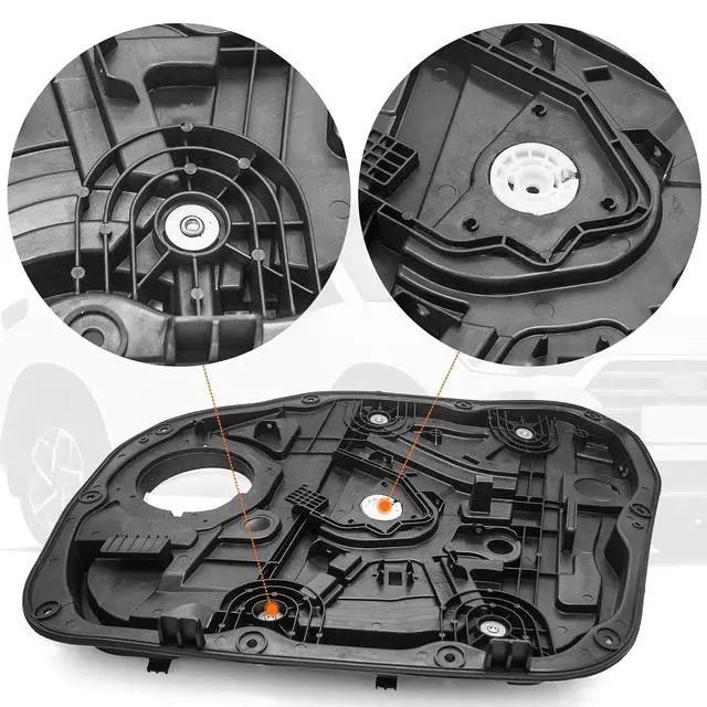 Alt view image 6 of 6 - Replacement Front Right Window Regulator Without Motor RH Passenger Side Compatible with Hyundai Tucson 2016-2020 82481-D3011 82481-D3010