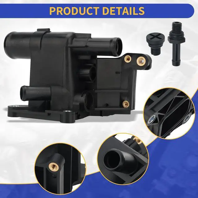 Alt view image 6 of 7 - 902-231 Engine Coolant Water Outlet for Ford Escape Focus Transit Connect for Mercury Mariner Milan Mazda Tribute 2003-2018 Replaces 6S4Z-8K556-A 8S4Z-8K556-A