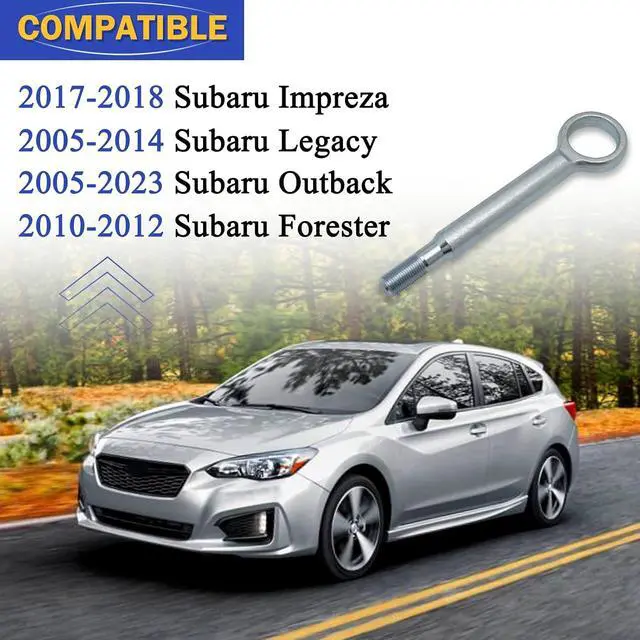 Alt view image 2 of 7 - Front Tractive Tow Hook Recovery Towing Hook for 2005-2023 Subaru Outback Legacy Impreza Forester # 57805-AG00A