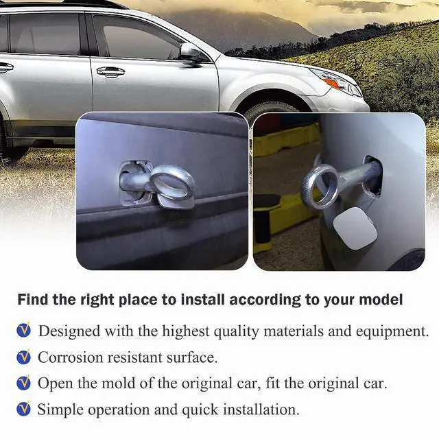 Alt view image 4 of 7 - Front Tractive Tow Hook Recovery Towing Hook for 2005-2023 Subaru Outback Legacy Impreza Forester # 57805-AG00A