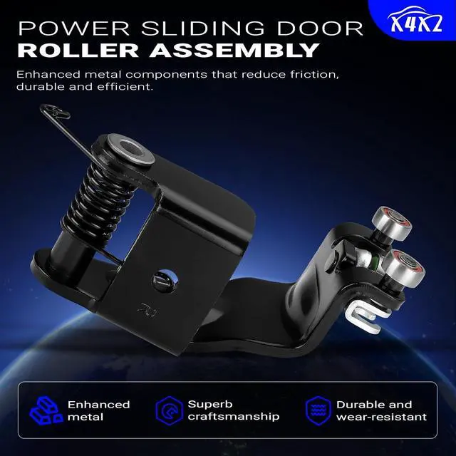 Alt view image 7 of 7 - Upgrade Metal Bearing Left & Right Power Sliding Door Roller Assembly For 2005-2010 Honda Odyssey EX EX-L Touring model Replace # 72561-SHJ-A21 & 72521-SHJ-A21 / 924-128 & 924-129