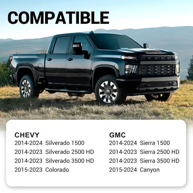 Alt view image 2 of 6 - Truck Bed Tie Down Anchors for 2014-2024 Chevy Silverado 1500 2500HD 3500HD / 2015-2023 Chevy Colorado/ 2014-2024 GMC Sierra 1500 2500HD 3500HD / 2015-2024 GMC Canyon, 23146899 22854815 (Pack of 4)