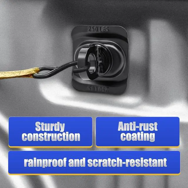 Alt view image 4 of 6 - Truck Bed Tie Down Anchors for 2014-2024 Chevy Silverado 1500 2500HD 3500HD / 2015-2023 Chevy Colorado/ 2014-2024 GMC Sierra 1500 2500HD 3500HD / 2015-2024 GMC Canyon, 23146899 22854815 (Pack of 4)