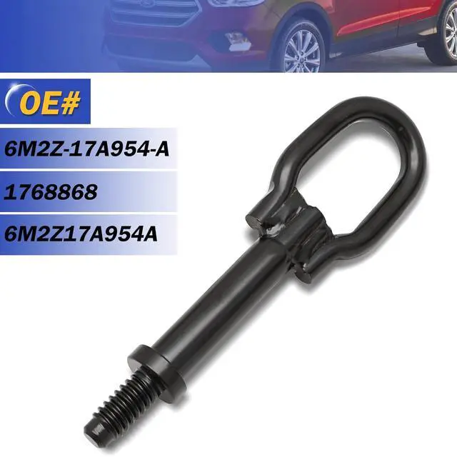 Alt view image 6 of 7 - Front&Rear Tow Hook Recovery Towing Hook for 2013-2021 Ford Escape Focus Fusion Mustang Edge GT Lincoln MKC MKZ # 6M2Z17A954A