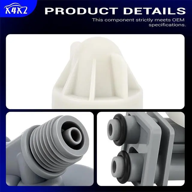 Alt view image 5 of 7 - 7187065 Water Softener Nozzle & Venturi Assembly for Kenmore, Morton, GE, Whirlpool, NorthStar, Rheem, EcoWater, Bosch, TapworksI, Viessmann, Trrnnity - Replaces 7214969, 7165704, 7238450, WS15X10027