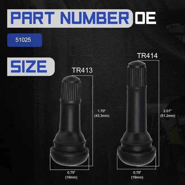 Alt view image 7 of 7 - 51025 Quick Change Tire Valve Tool Kit with TR413/TR414,Tire Valve Stem Core Quickly Replacement Tool Kit for Replacing Leaky Valves in Cars,ATVs,Trucks, etc. 23PCS