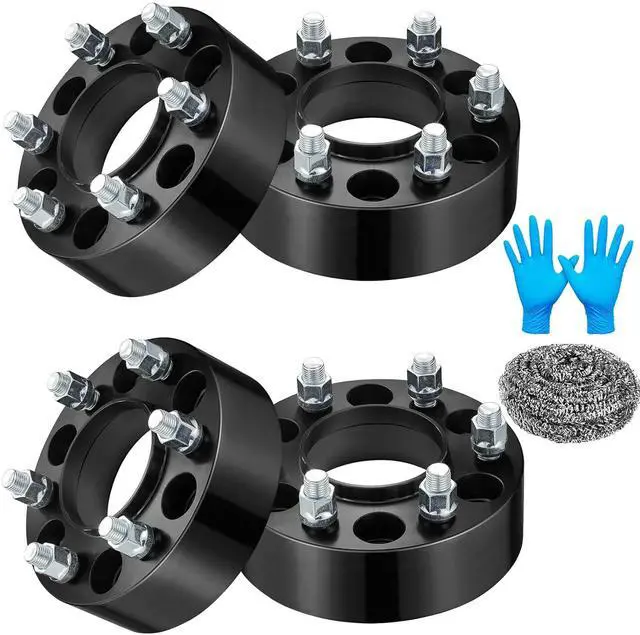 Main image of 2 inch 6x135 Wheel Spacers Compatible with Ford F-150 15-24 Expedition Lobo 15-23, 87.1mm Center Bore & 6 Lug M14x1.5 Studs Forged Wheel Spacer Compatible with Lincoln Navigator 15-24,4PCS