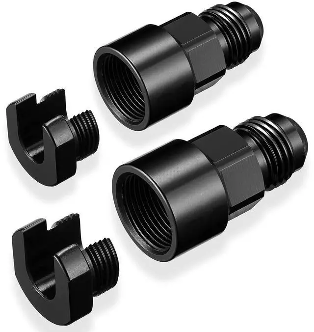 Main image of 2 PCS 6AN Male Flared to 3/8", 5/16" SAE Quick Connect Female Screw On Adapter Fitting EFI Aluminum Connector Fuel Adapter Connector
