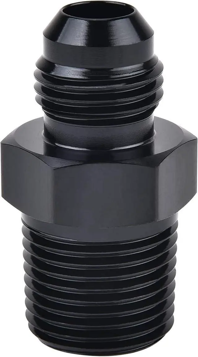 Main image of Straight 6AN Male Flare to 3/8" NPT Pipe Adapter Fitting Aluminum
