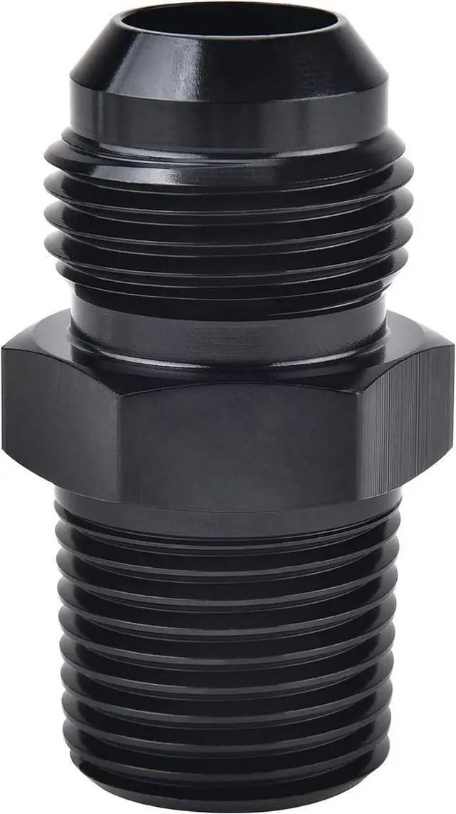 Main image of Straight 8AN Male Flare to 3/8" NPT Pipe Adapter Fitting Aluminum