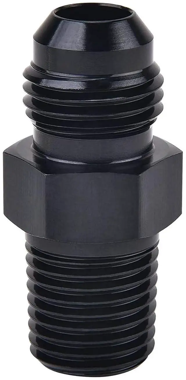 Main image of Straight 6AN Male Flare to 1/4" NPT Pipe Adapter Fitting Aluminum