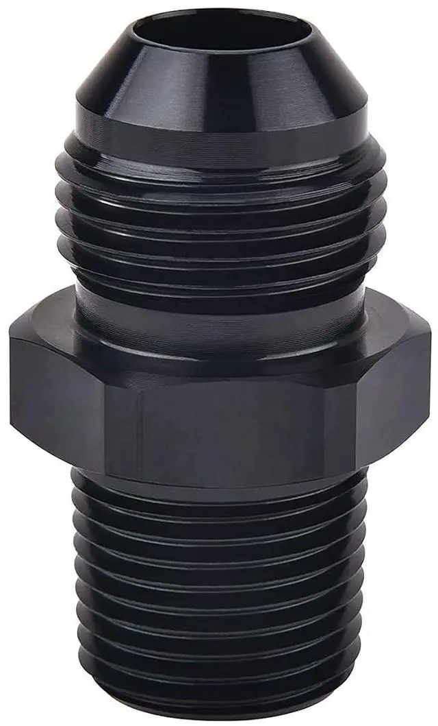Main image of Straight 10AN Male Flare to 1/2" NPT Pipe Adapter Fitting Aluminum