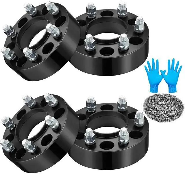 Main image of 1.25inch 6x135mm Wheel Spacers Compatible with Ford F-150/Expedition 15-24, 15-22 Lobo, Compatible with Lincoln Navigator 15-24,87.1mm Bore & 6 Lug M14x1.5 Studs & 6x5.3 Hubcentric, 4PCS