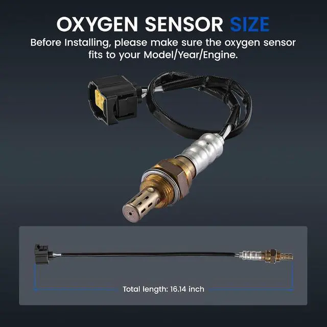Alt view image 3 of 7 - Up & Downstream O2 Sensor for Dodge Ram Challenger Avenger Charger, for Jeep Commander Grand TJ, 23159 23135 15510 Oxygen Sensor Replacement, 1PCS