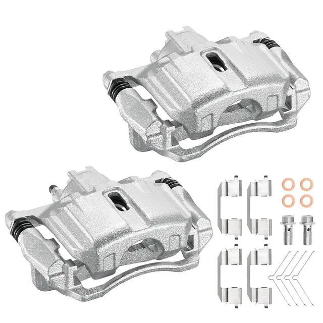Alt view image 3 of 7 - Front Brake Caliper Assembly Replaces for 19B6764 19B6765, Compatible with Honda Civic 2012-2015 1.8L L4, GAS