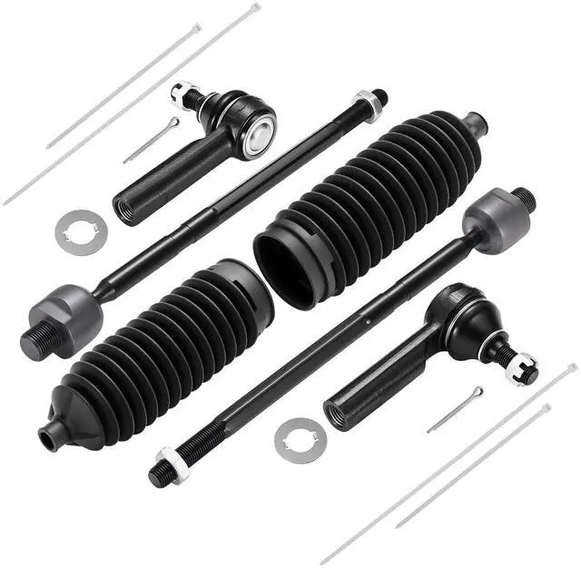 Main image of 6-PC Tie Rod Ends Kits Compatible with Honda CR-V 2007-2011,2xOuter tie rod ES800510,2xInner tie rod EV800689,2xdust cover