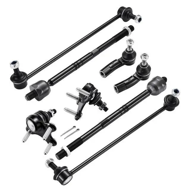 Alt view image 3 of 7 - 8PCS ES80666 ES80667 EV80665 Inner and Outer Tie Rod End kit Compatible with Volkswagen Jetta 2008-2018