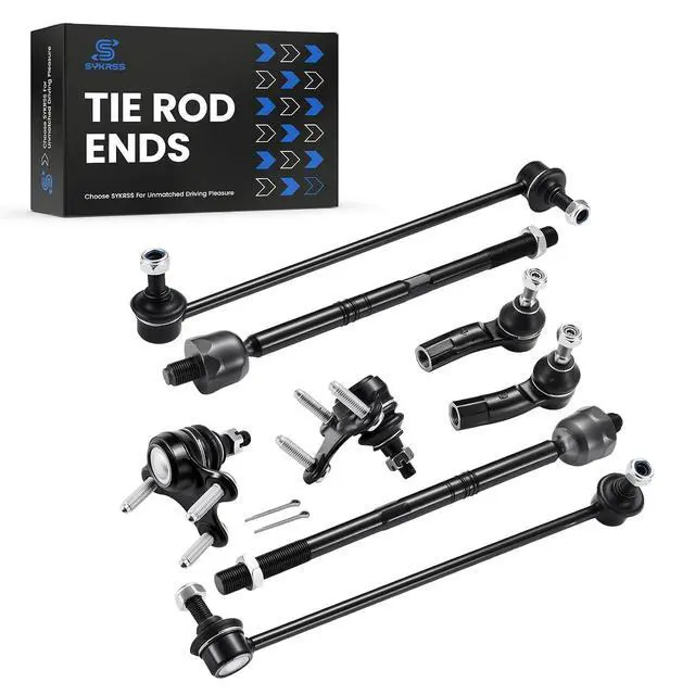 Alt view image 5 of 7 - 8PCS ES80666 ES80667 EV80665 Inner and Outer Tie Rod End kit Compatible with Volkswagen Jetta 2008-2018
