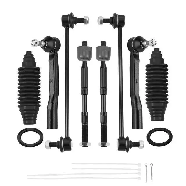 Alt view image 3 of 7 - 8-PC Steering Suspension Kits Compatible with Toyota Sienna 2011-2020,2xInner tie rod EV801518,2xOuter tie rod ES800997 ES800998,2xStabilizer Bar Link K750574,2xdust cover