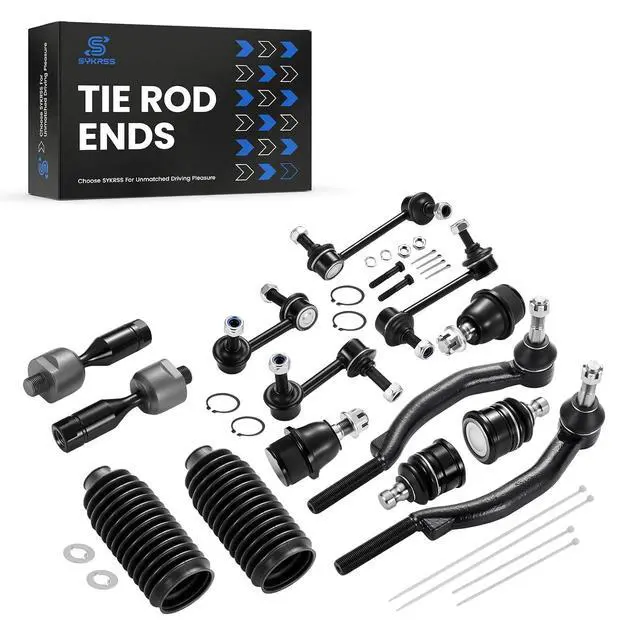 Alt view image 5 of 7 - 14-PC Tie Rod Kits Compatible with Chevy Trailblazer 2003-2009,2xInner EV80965,2xOuter ES3675 ES3676,4xBall Joint K6663 K6664,4xStabilizer Bar Link K6665-K6668,2xdust cover