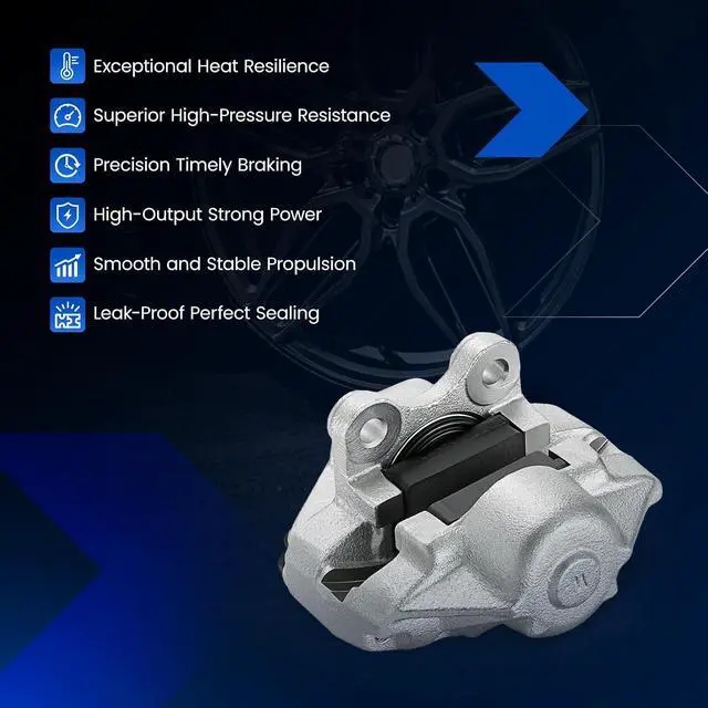 Alt view image 7 of 7 - Rear Brake Caliper Assembly Replaces for 19-230 19-231, Compatible with Volkswagen Beetle 1974-1979 1.6L H4, Compatible with Volkswagen Super Beetle 1974-1979 1.6L H4, GAS