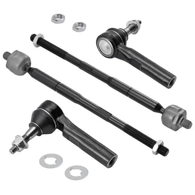 Alt view image 3 of 7 - 4-PC Tie Rod Ends Kits Compatible with Dodge Caliber 2007-2012,2xOuter-ES800408 2xInner-EV80645