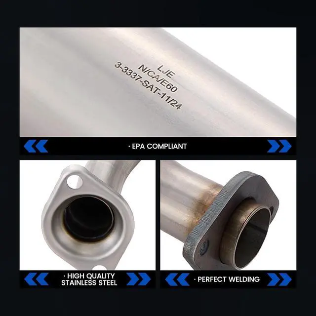 Alt view image 4 of 5 - Exhaust Manifold Rear Catalytic Converter Kit Direct-Fit Compatible with Honda Element 2003-2011 2.4L, OE: 642184, 53478, 40874, 18160PZDS00, Replace(EPA Compliant)