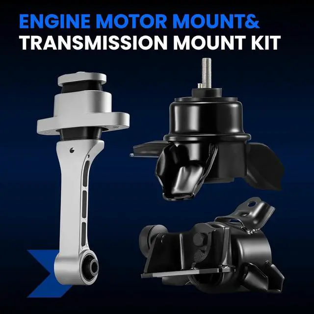 Alt view image 3 of 6 - Engine Motor and Trans Mounts Set of 3 Compatible with Hyundai Tucson 2011-2013 2.0L 2.4L, Compatible with Kia Sportage 2011-2013 2.0L 2.4L, Replace for A71009 A71021 A71048