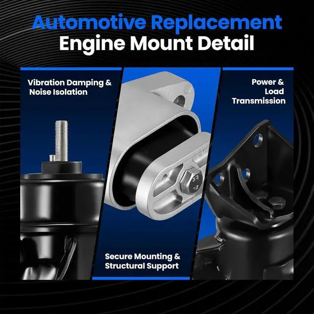 Alt view image 5 of 6 - Engine Motor and Trans Mounts Set of 3 Compatible with Hyundai Tucson 2011-2013 2.0L 2.4L, Compatible with Kia Sportage 2011-2013 2.0L 2.4L, Replace for A71009 A71021 A71048