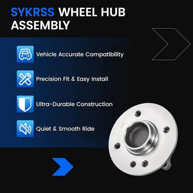 Alt view image 7 of 7 - 512304 Rear Wheel Bearing and Hub Assembly Compatible with Mini Cooper 2002-2006 1.6L L4, Gas, 2 PCS