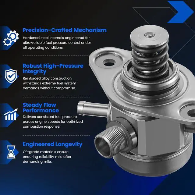 Alt view image 7 of 7 - HM10109 High Pressure Fuel Pump Compatible with INFINITI Q50 Q60, Compatible with Mercedes-Benz C300 C350e E300 GLC300 GLC350e Metris SLC300 SLK300 Sprinter 1500 Sprinter 2500