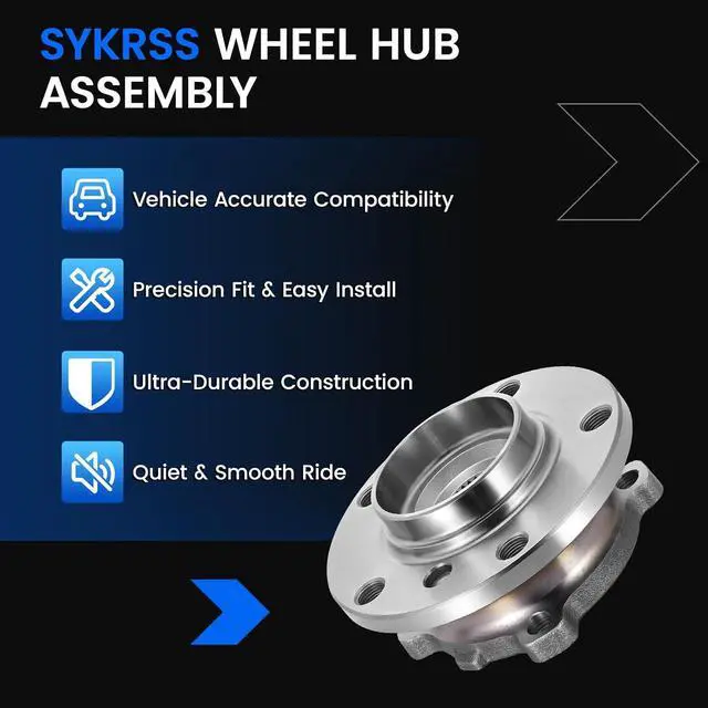 Alt view image 7 of 7 - 512573 Front+Rear Wheel Bearing and Hub Assembly Compatible with Mini Cooper Countryman 2011-2016 1.6L L4, Compatible with Mini Cooper Paceman 2013-2016, Gas, 2 PCS