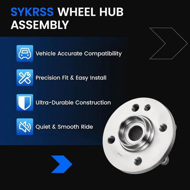Alt view image 7 of 7 - 513309 Front Wheel Bearing and Hub Assembly Compatible with Mini Cooper 2006-2015 1.6L L4 Gas, FWD, 2 PCS