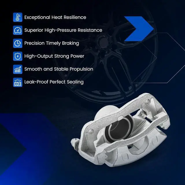 Alt view image 7 of 7 - Front Brake Caliper Assembly Replaces for 19B2662 19B2663, Compatible with Honda CR-V 2002-2004 2.4L, Compatible with Honda Element 2003-2011 2.4L L4, GAS