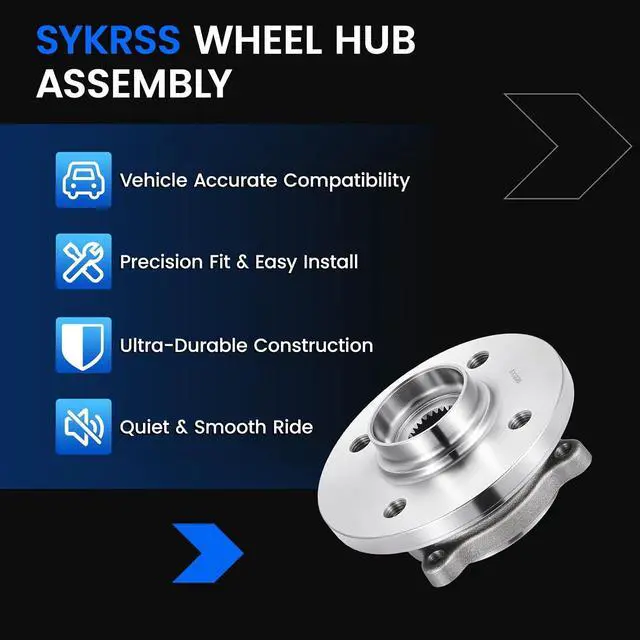 Alt view image 7 of 7 - 513226 Front Wheel Bearing and Hub Assembly Compatible with Mini Cooper 2002-2006 1.6L L4 Gas, 1PCS