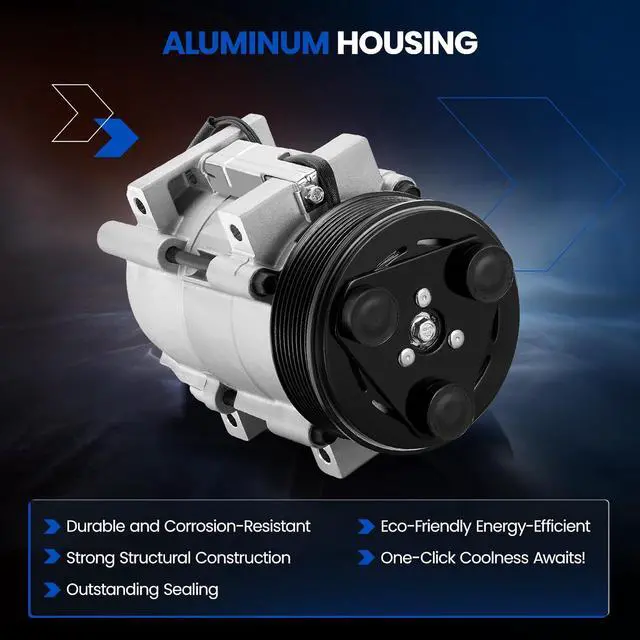 Alt view image 5 of 7 - 68182 Air Conditioning AC Compressor with Clutch Compatible with Dodge Ram 2500 3500 4000 4500 5500, 2006-2009, L6 5.9L 6.7L DIESEL