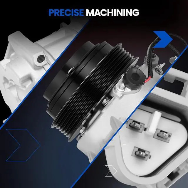 Alt view image 7 of 7 - 198310 Air Conditioning A/C Compressor with Clutch Compatible with Toyota RAV4 L4 2.5L 2013-2018